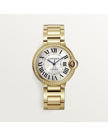 Ballon Bleu de Cartier watch, 36 mm, mechanical movement with automatic winding. Yellow gold